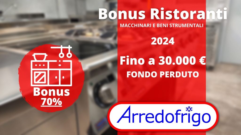 bonus ristoranti 2024 MISURA MACCHINARI E BENI STRUMENTALI